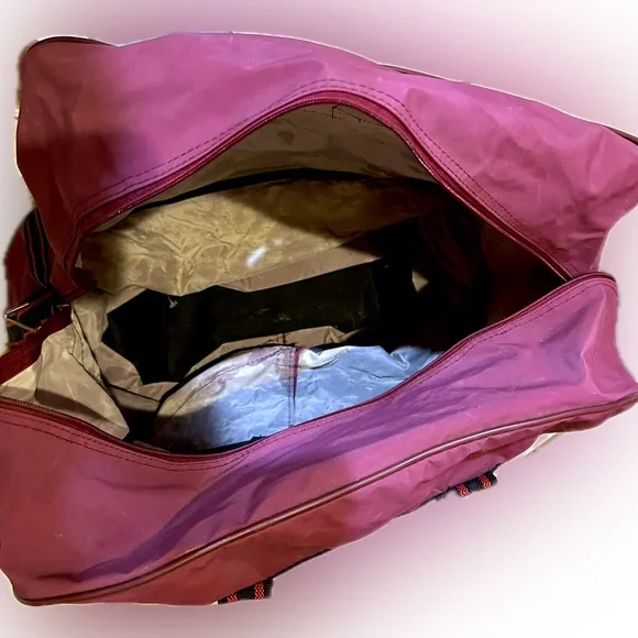 VTG EXPANDABLE ROLLING TRAVEL LUGGAGE BAG WHEELS FUSHIA PURPLE PINK 20”x11”x 24” - Picture 13 of 14